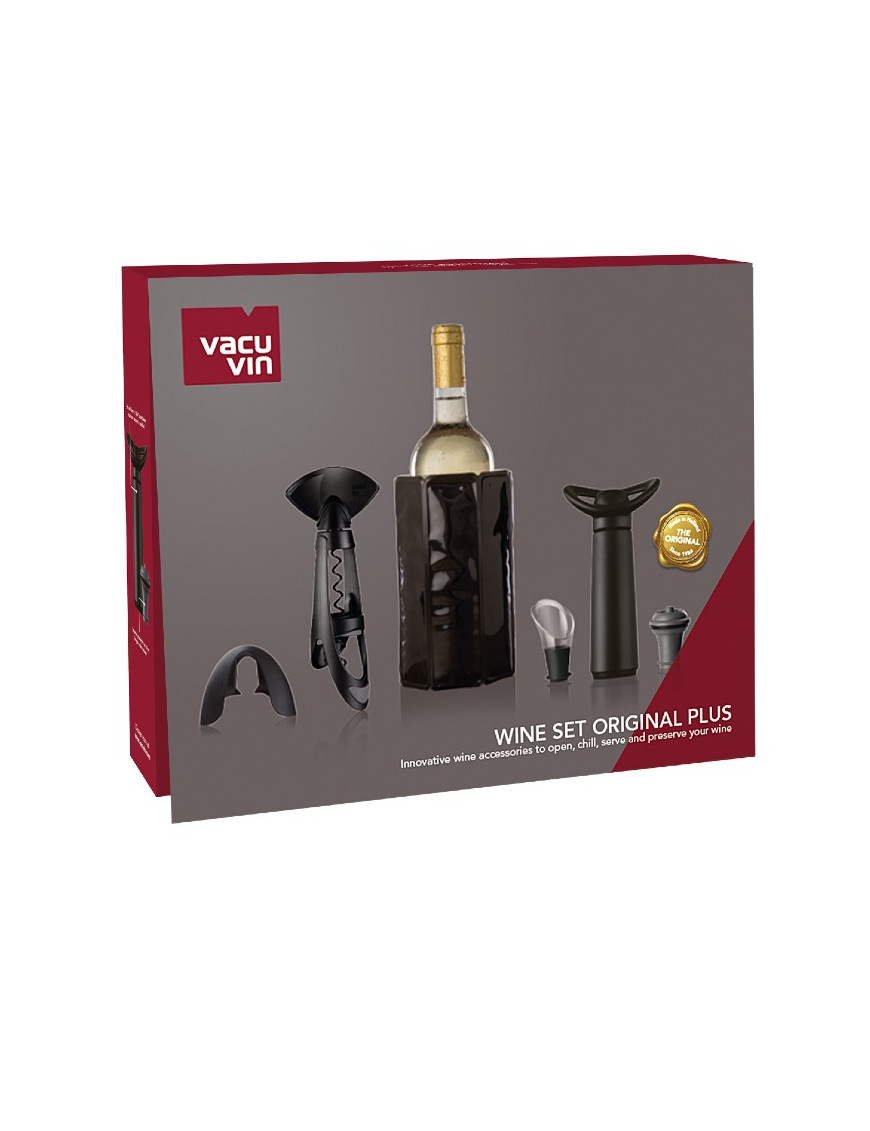 Vacu Vin Set Original pour le vin, 5 accessoires