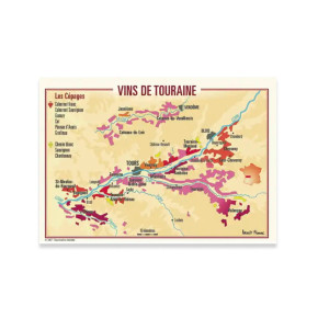 Carte Postale Vins de Touraine