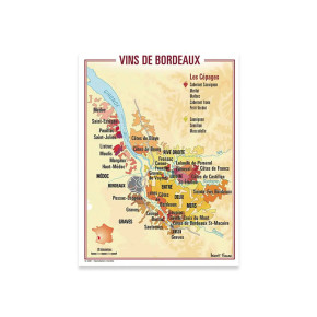 Carte Postale Vins de Bordeaux