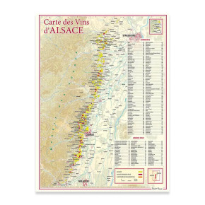 Carte des Vins d'Alsace -...