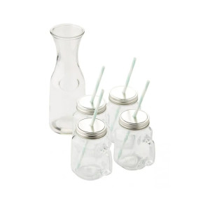 Set 1 carafe + 4 gobelets -...